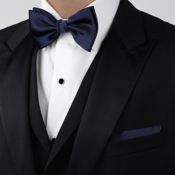 Navy Blue Bow Tie