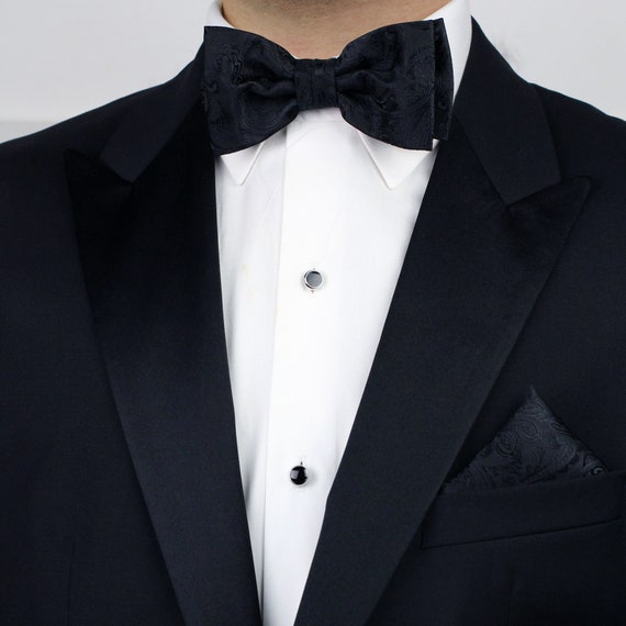 pocket square black tie