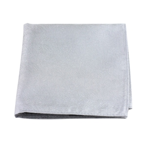 Sterling Silver Pocket Square | Woodgrain Design Suit Handkerhief in Sterling Silver