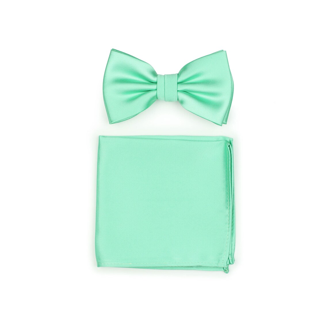 Mint Green Bow Tie Solid Color Bowtie in Bright Mint Green Etsy