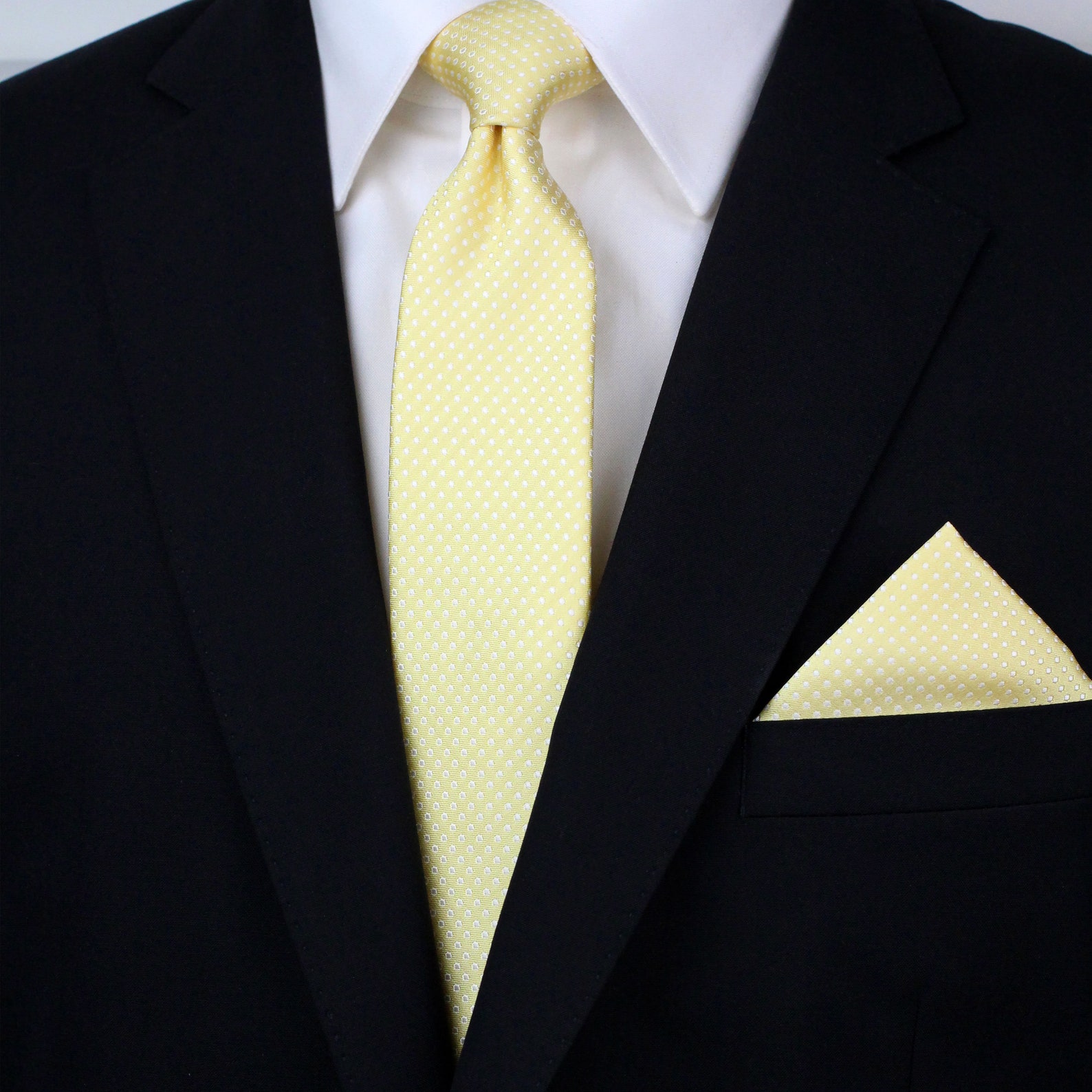 Light Yellow Skinny Tie Mens Slim Cut Necktie in Soft Yellow | Etsy