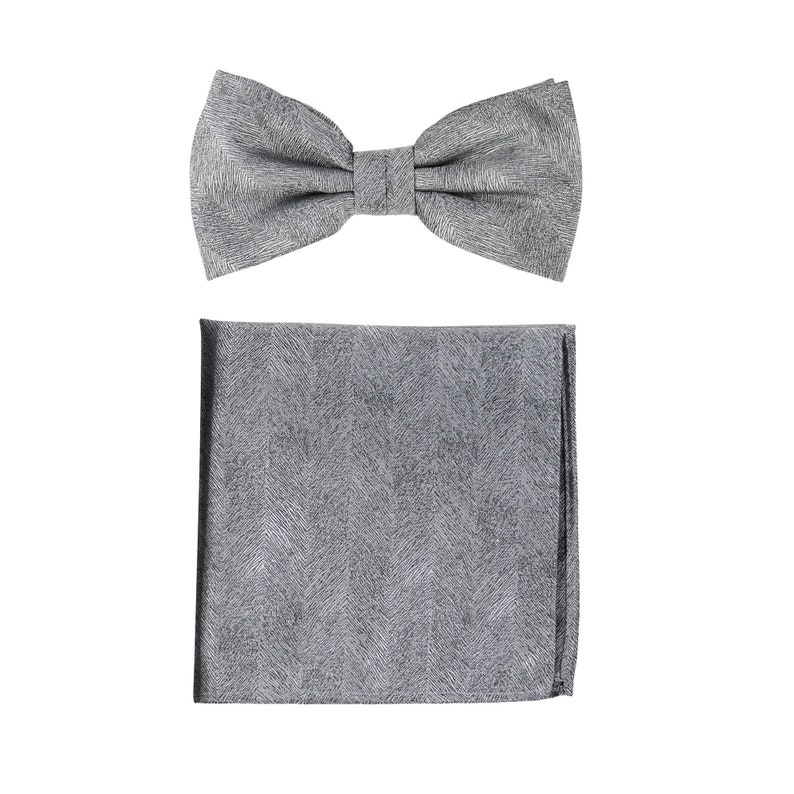 Woodgrain Texture Tie in Graphite Gray Modern Graphite Gray Mens Wedding Necktie image 4