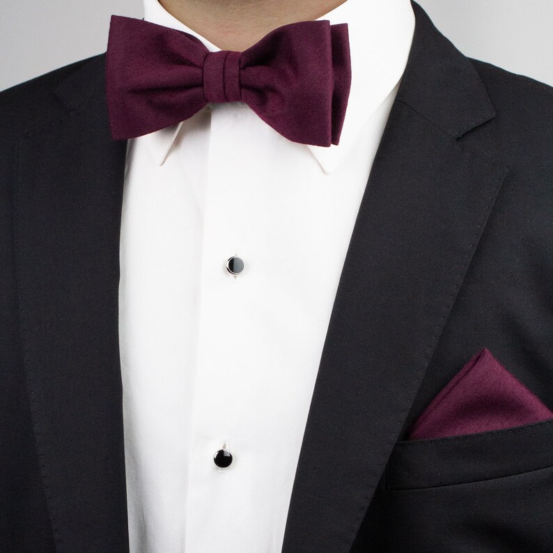 burgundy slim tie