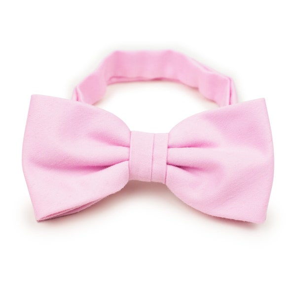 Pink Bow Tie | Solid Pink Bow Tie | Mens Bowtie in Tickled Pink