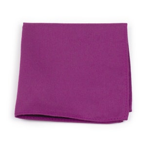 Sangria Pocket Square | Matte Suit Hanky in Sangria Pink