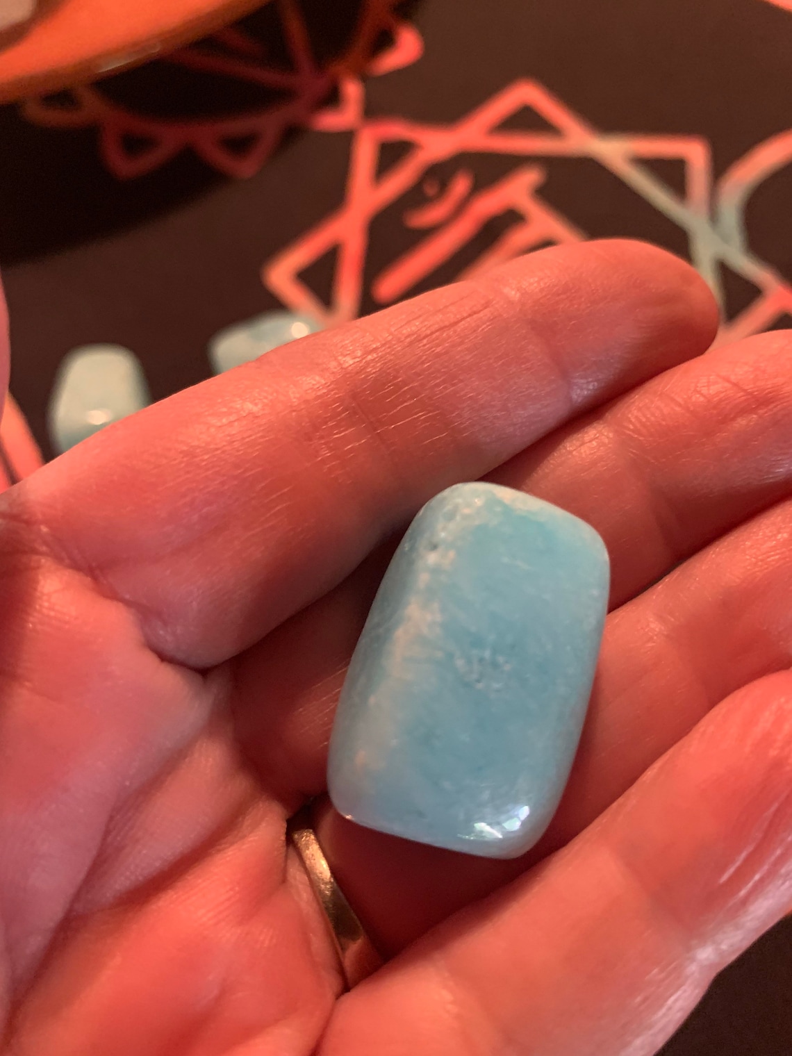 Blue Aragonite Tumbled 1 Authentic CrystalHealing Etsy
