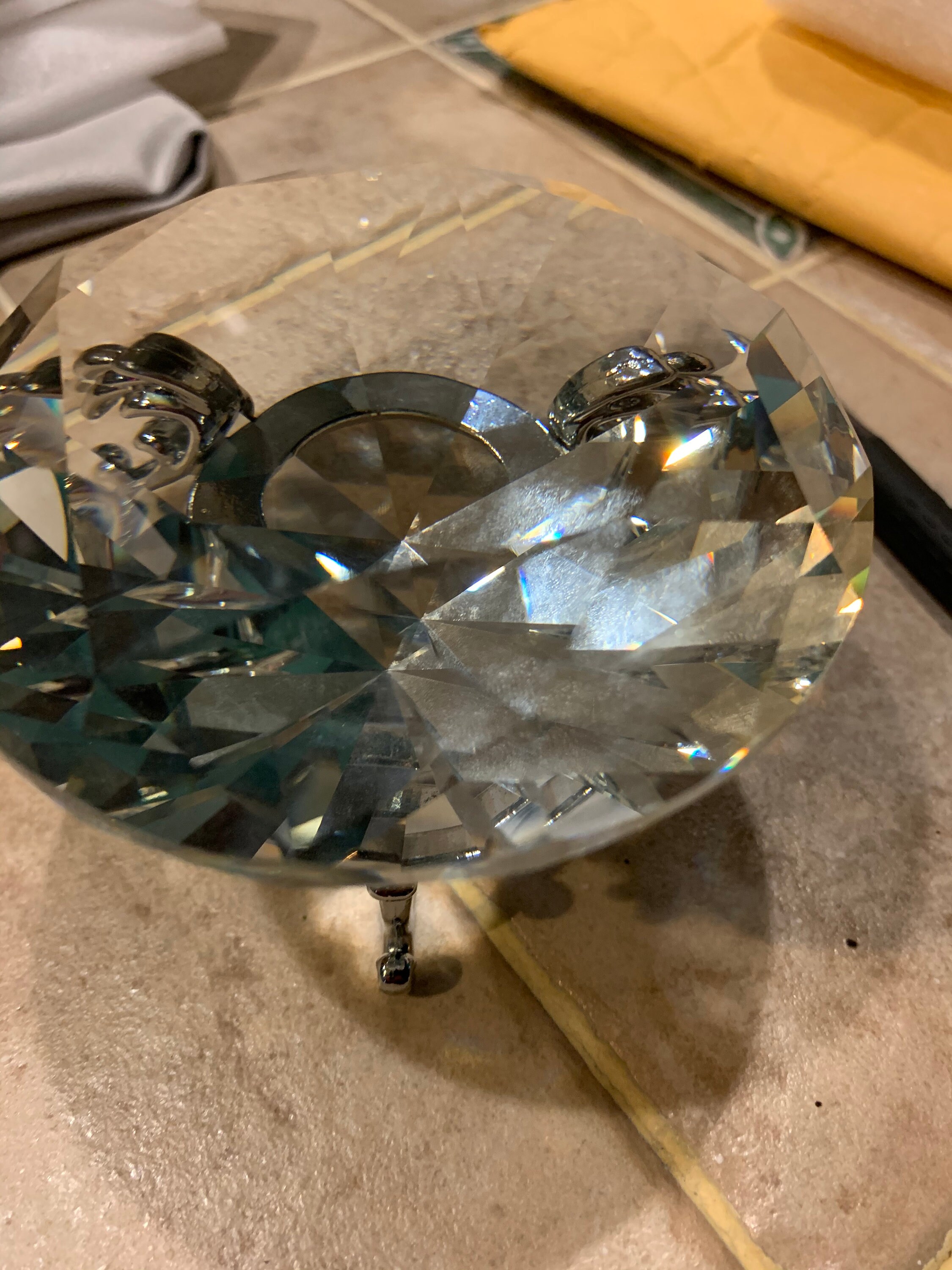 Huge 100mm High Quality Crystal Diamond on metal Etsy