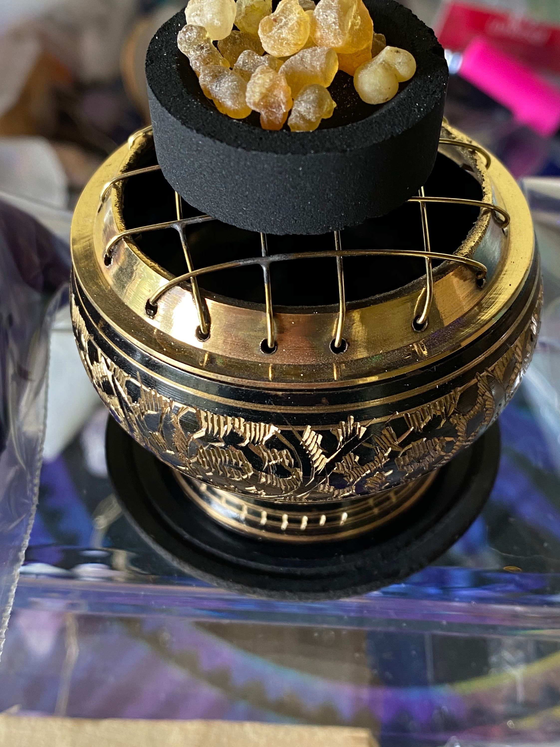 Complete Brass Incense Burner set with Premium 1 oz Etsy