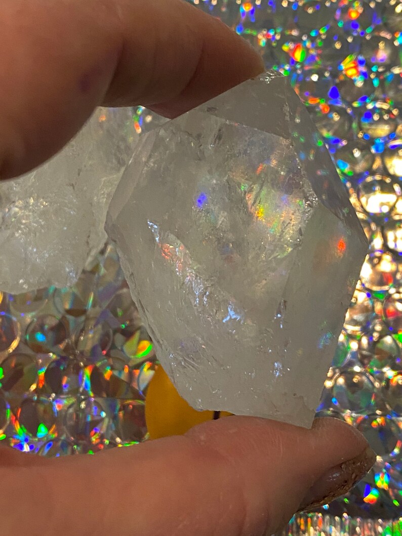 From Brazil MEDIUM Clear Quartz Crystal Points-1-12\u201d-2\u201d LOT of 4