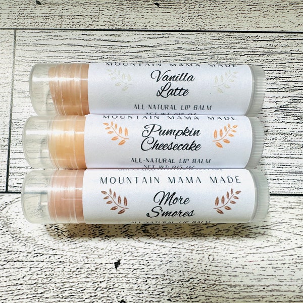 All Natural Lip Balm || Handmade Chapstick || Scented Lip Balm || Lipcare Moisturizer