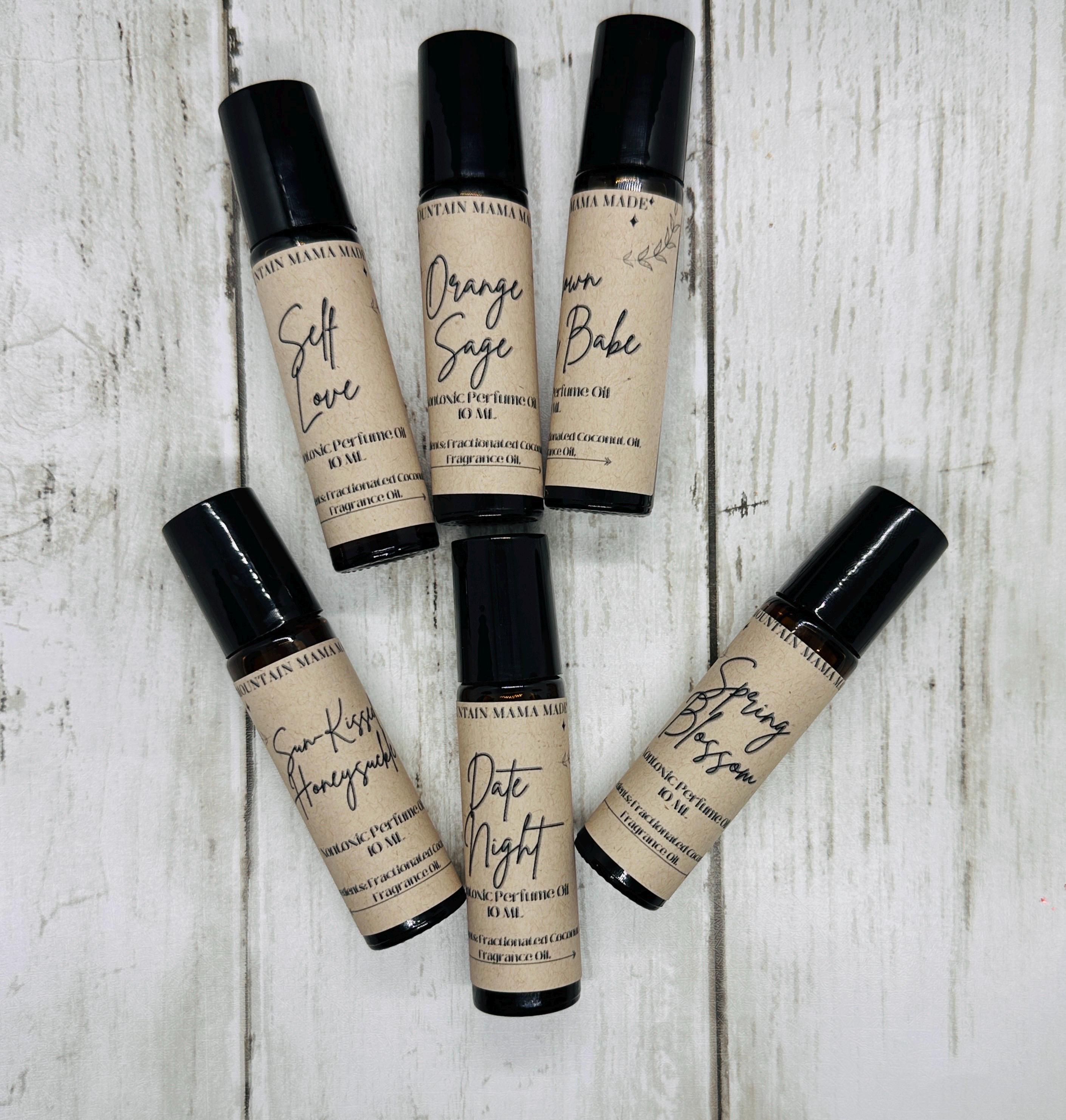 Handmade Vegan Perfume Roll On Oil: Nontoxic Scents (10ML)