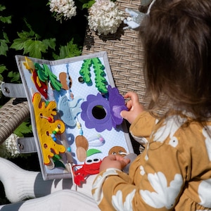 Montessori Sea Creature Quiet Book: Felt Activity Toy for Toddlers