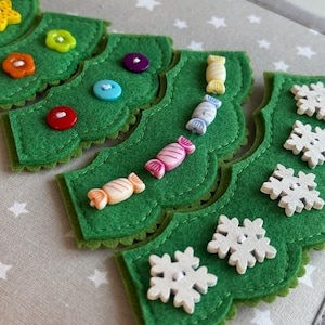 Christmas Tree Quiet Book Baby Gift | Felt Christmas Tree with Christmas Ornaments | Personalized Christmas Gift Baby Quiet Book