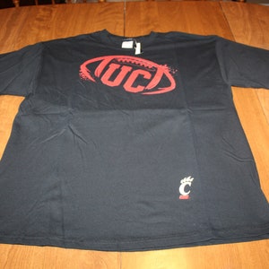 University of Cincinnati Bearcats Football Black T Shirt - NWT - XL