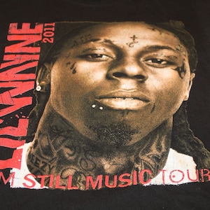 Lil Wayne Rap Tour T Shirt Rick Ross - Black - Small