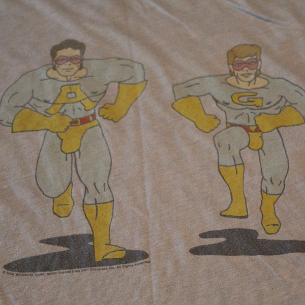 Vintage The Ambiguously Gay Duo SNL Samstag Nacht Live TV Funhouse Ringer T Shirt Größe XL