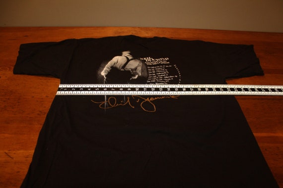 Vintage Neil Diamond Concert T Shirt - Black - XL - image 7