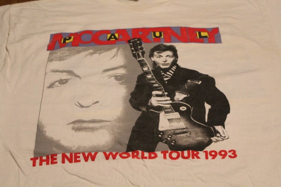 Vintage 1993 Paul Mccartney off the Ground the New World Tour T