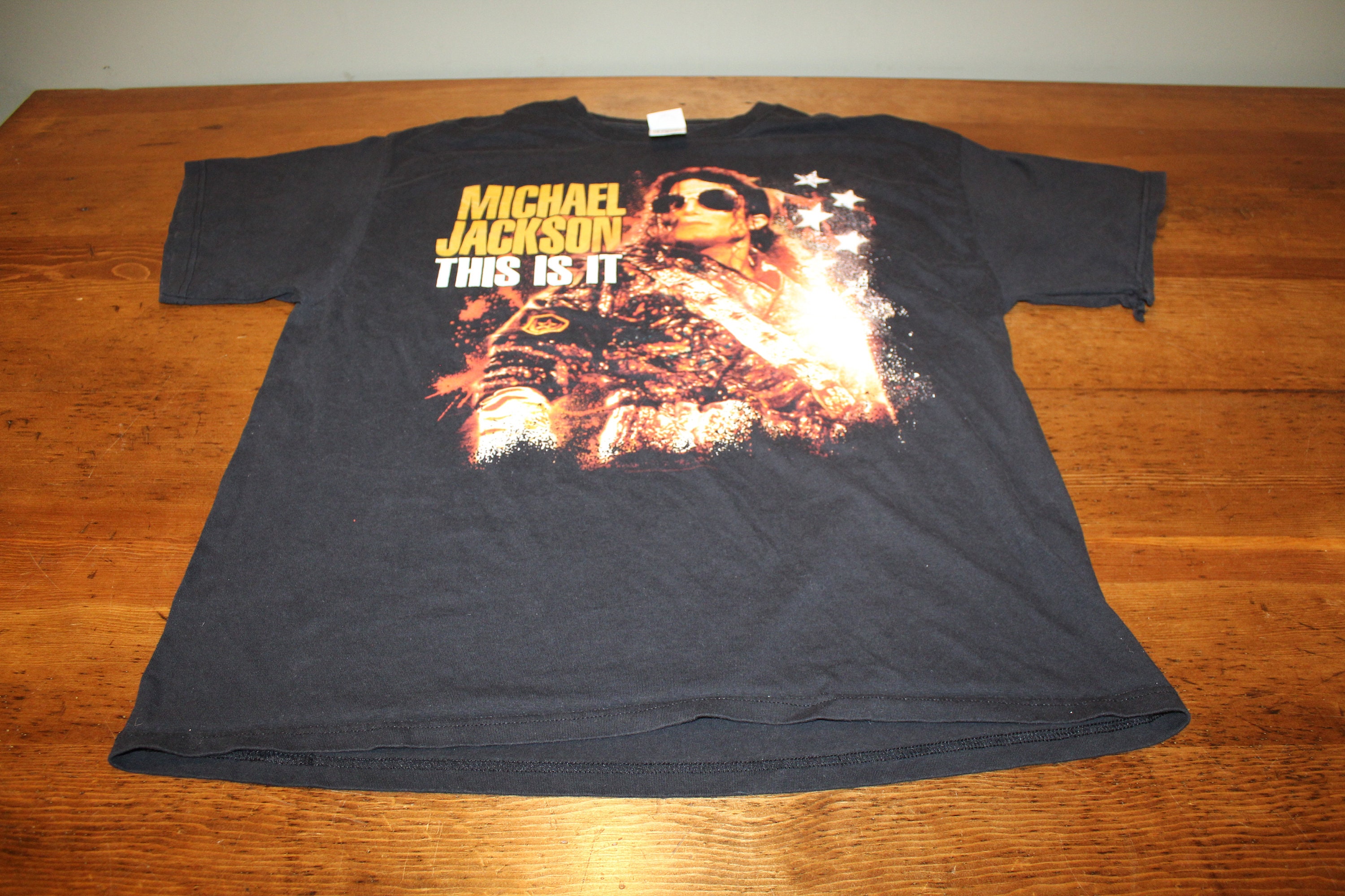 Vintage Michael Jackson King of Pop This is It Black T-shirt - XL 