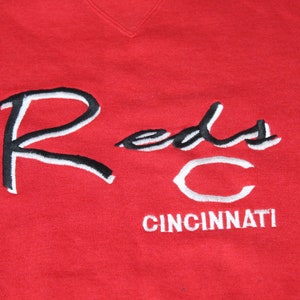 Vintage Cincinnati Reds Red Crewneck Sweatshirt - Large