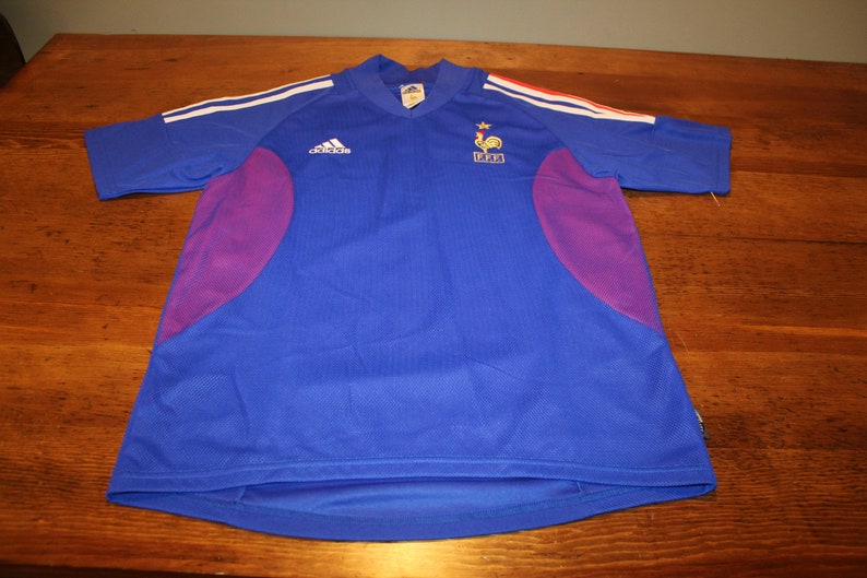 Vintage 2002 Copa del Mundo de Francia Adidas Soccer Jersey Etsy