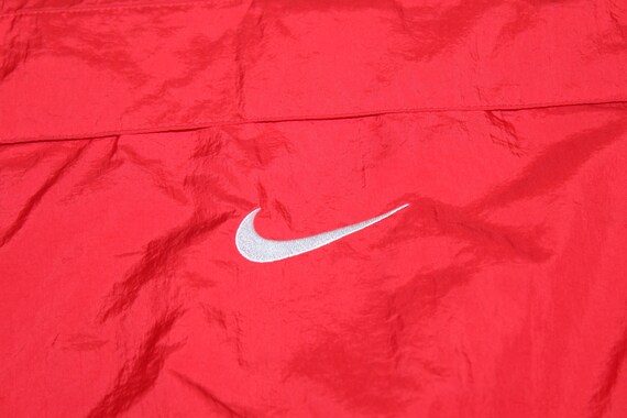 Vintage 90's Nike Red Half Zip WIndbreaker Huge S… - image 3