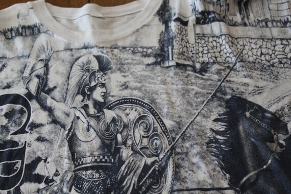 Vintage Greece Gladiator All Over Print T Shirt - image 3