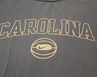 Vintage Nike North Carolina Tar Heels Blue T Shirt - Medium