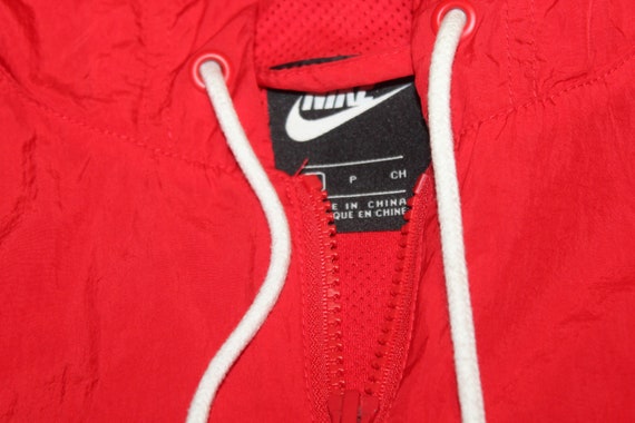 Vintage 90's Nike Red Half Zip WIndbreaker Huge S… - image 4