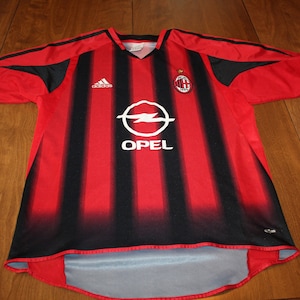 Adidas AC Milan Soccer Football Jersey - Medium - Etsy
