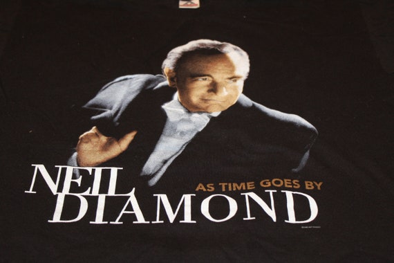 Vintage Neil Diamond Concert T Shirt - Black - XL - image 1