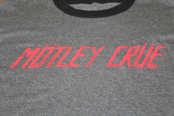 Motley Crue Rock Concert T Shirt - Gray