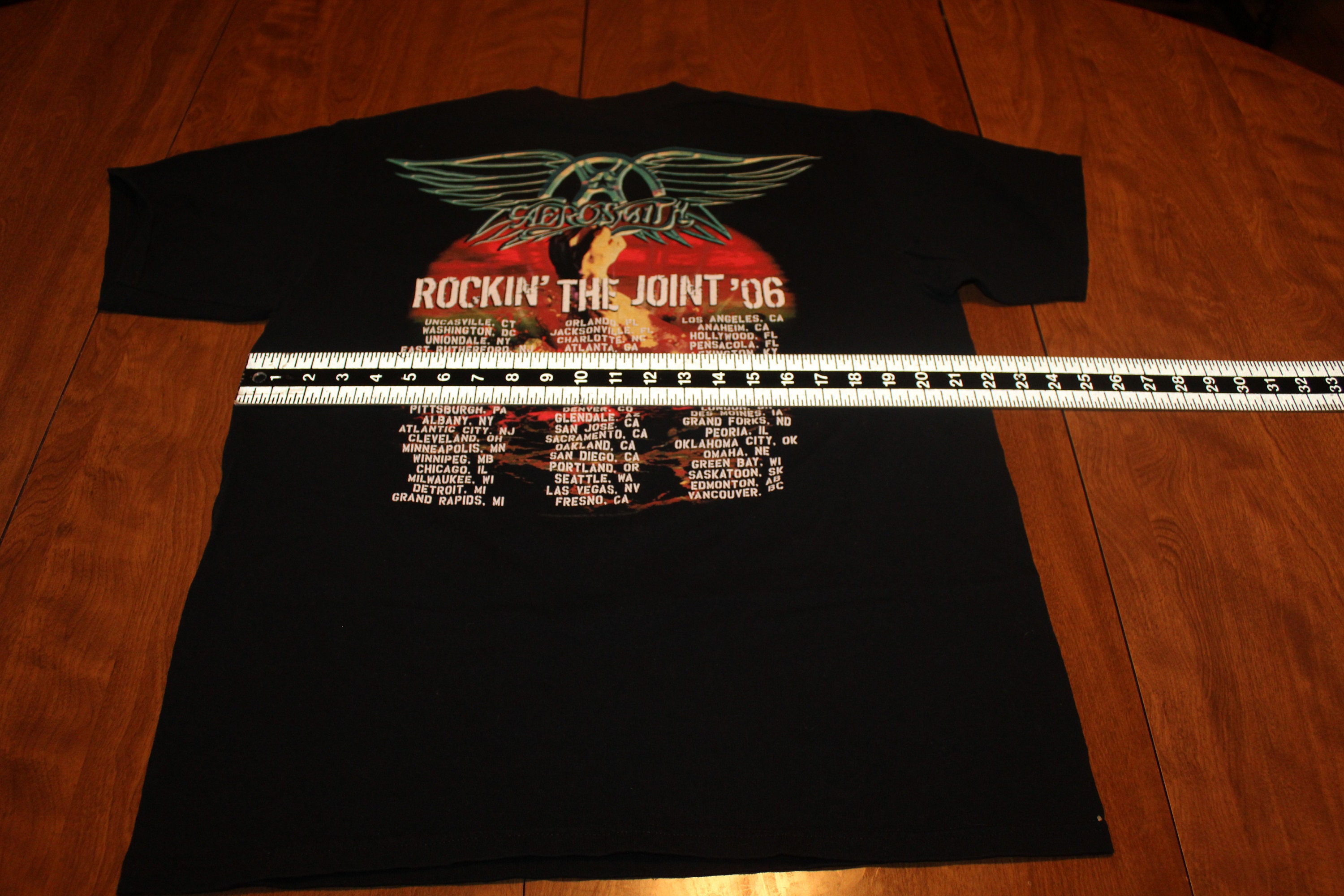 Aerosmith Black 2006 Rocking the Joint Tour Black T Shirt - Etsy