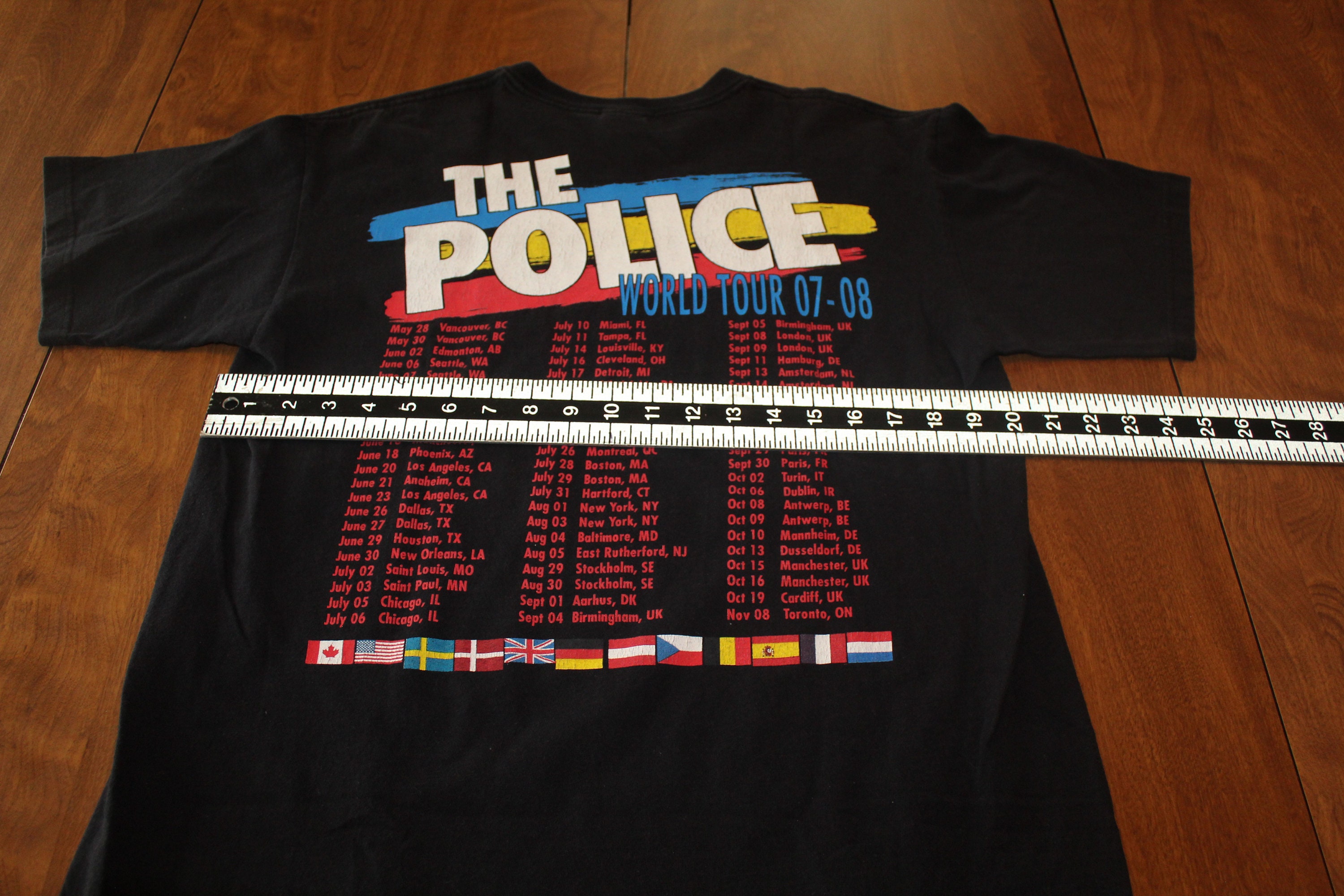 The Police World Tour T Shirt - Large - Etsy