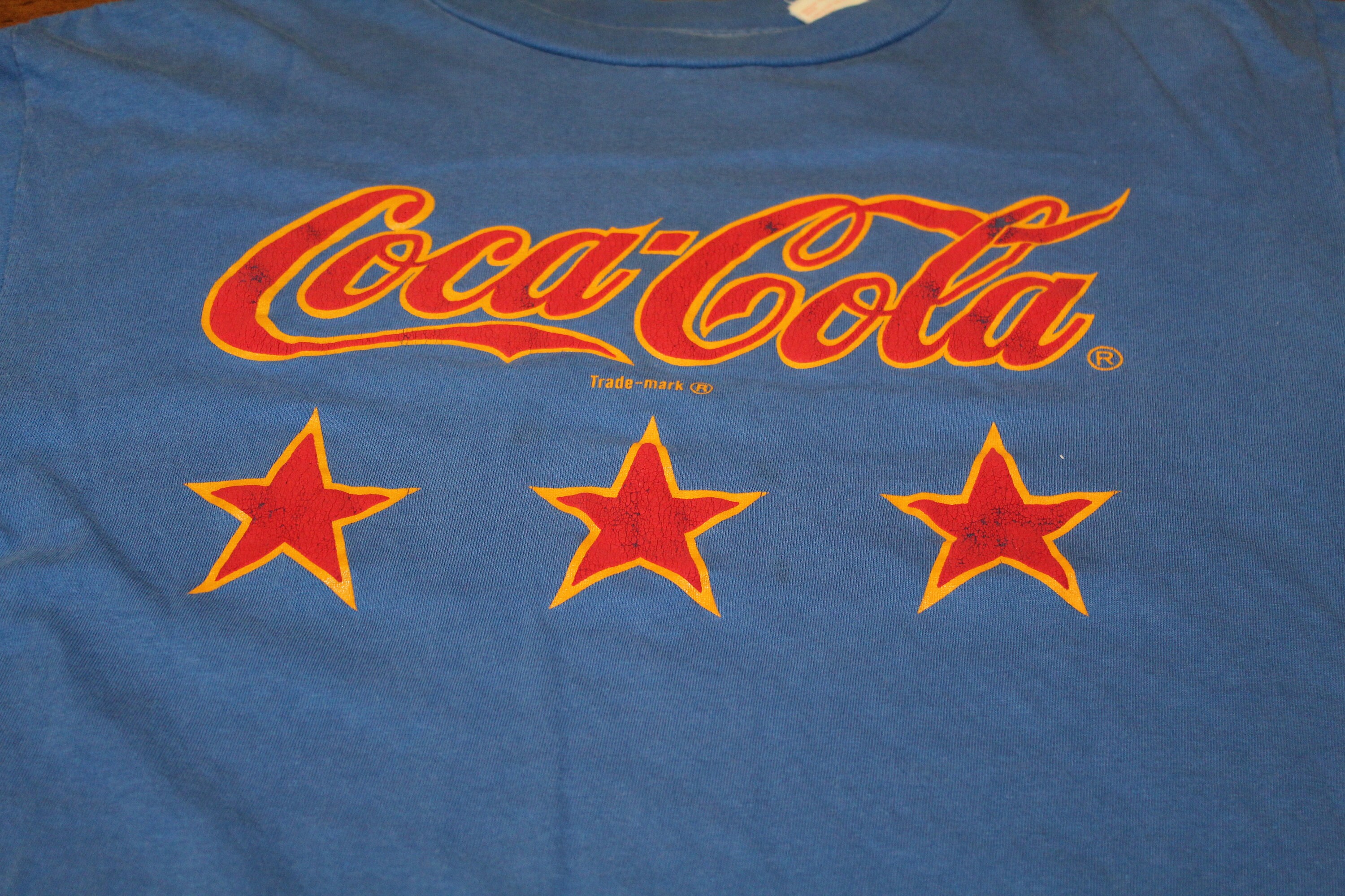 Blue coca cola shirt Clearance