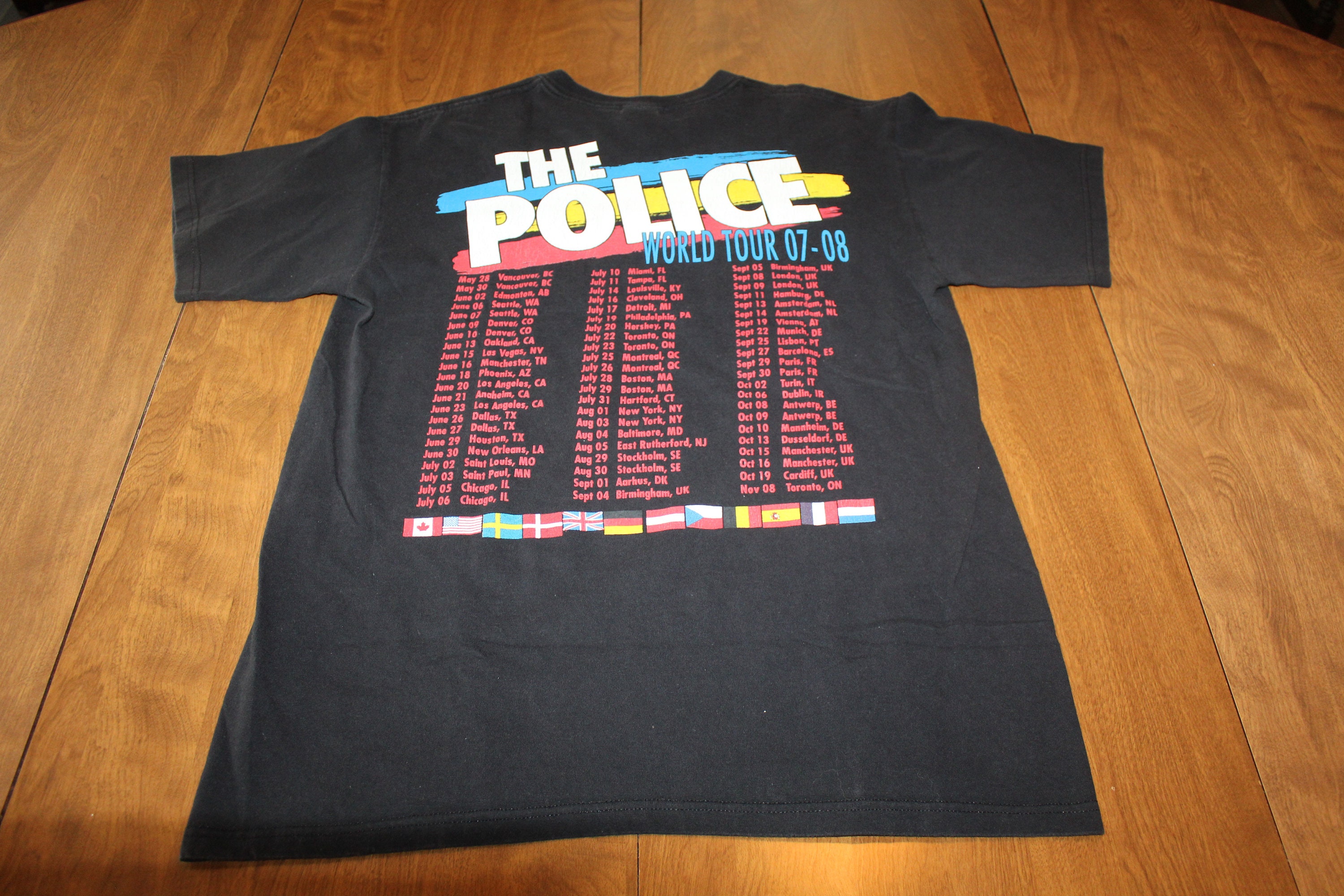 The Police World Tour T Shirt - Large - Etsy