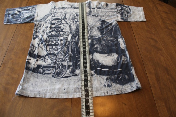 Vintage Greece Gladiator All Over Print T Shirt - image 8