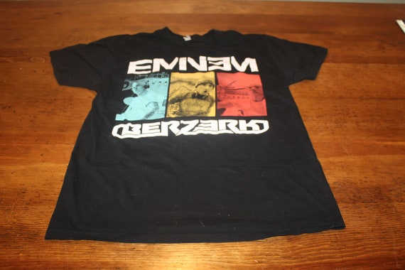 Eminem Original Tour Berzerk Rare Rap Black Hip Hop Tee Shirt 