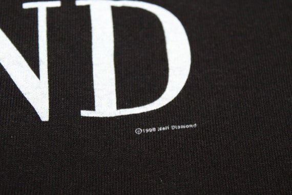 Vintage Neil Diamond Concert T Shirt - Black - XL - image 3