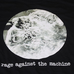 Rage Against the Machine Burning Monk Schwarzes T-Shirt - XL