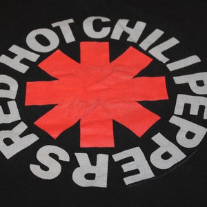 Vintage Black Red Hot Chili Peppers T Shirt - Medium