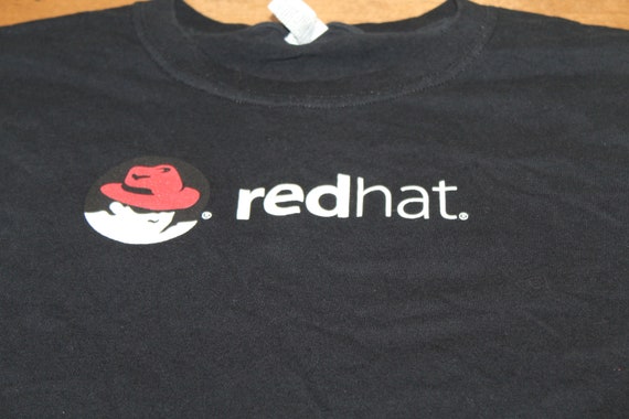 Red Hat Linux OS Operating System T-Shirt | Black… - image 1