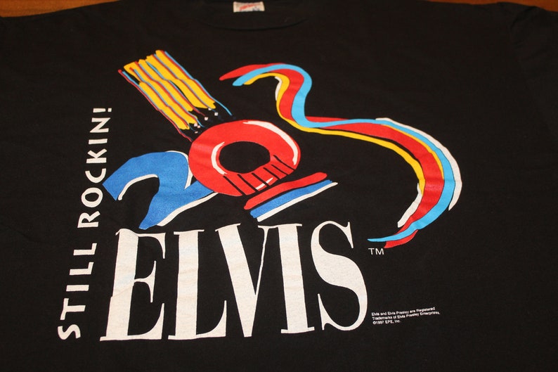 1997 Elvis Presley Enterprises Elvis Still Rockin 20 T-Shirt Size Large