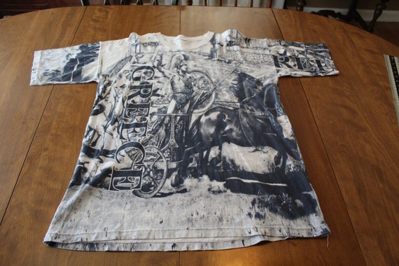 Vintage Greece Gladiator All Over Print T Shirt - image 1