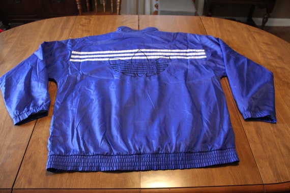 【USED】 adidas track jacket blue XL VTG 80s adidas Zip Track Jacket Adult Medium (Large Tag