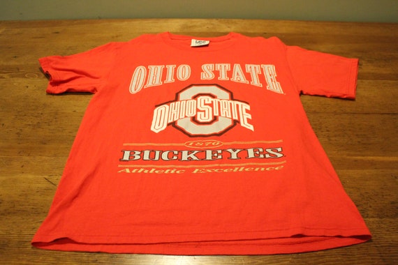 Vintage Ohio State OSU Buckeyes Red T shirt LEE S… - image 2