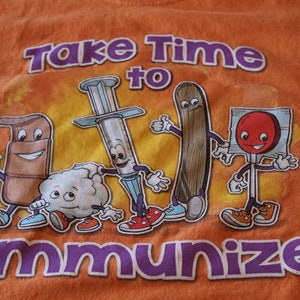 Vintage T Shirt "Take Time To Immunize" - Medium