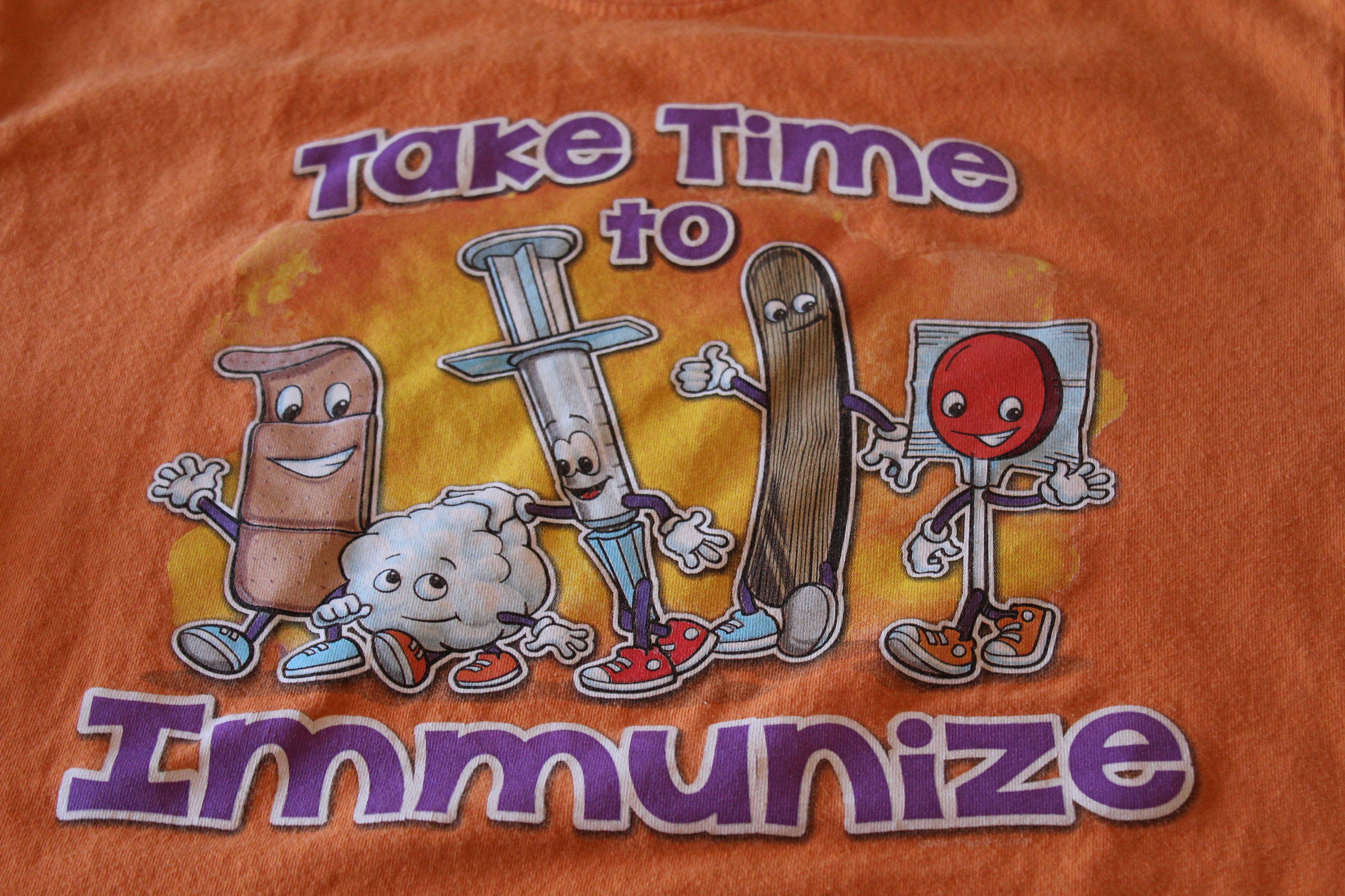 Vintage T Shirt "Take Time To Immunize" - Medium