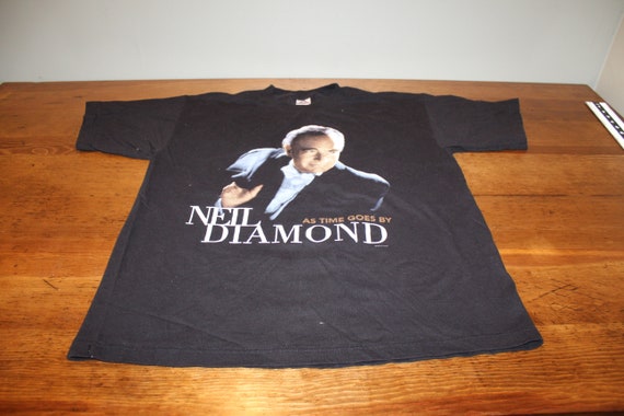 Vintage Neil Diamond Concert T Shirt - Black - XL - image 2