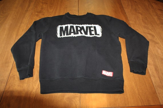 Vintage Marvel Sweatshirt Pullover Crewneck Black… - image 3